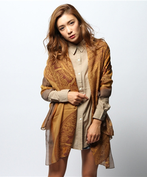 goa | ﾅﾁｭﾗﾙﾊﾞｲｶﾗｰｽﾄｰﾙ付ﾋﾟｸﾞﾒﾝﾄｼｬﾂSET(シャツ/ブラウス)