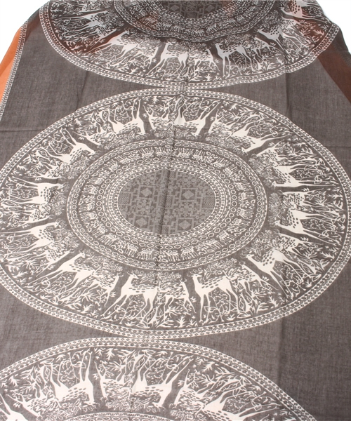 goa（ゴア）の「ﾅﾁｭﾗﾙﾊﾞｲｶﾗｰｽﾄｰﾙ付ﾋﾟｸﾞﾒﾝﾄｼｬﾂSET（シャツ/ブラウス・レディース・ブラック/モカ/ベージュ・FREE）」の10枚目の写真