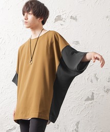 MinoriTY | 【2020春夏新作】切り替えドルマンビッグTシャツ ビッグシルエット(Tシャツ/カットソー)