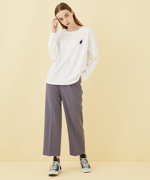STUDIOUS(ステュディオス)の「【STUDIOUS】センタープレスタックストレートパンツ(その他パンツ・レディース・パープル/レッド/ブラック・1/2)」の22枚目の写真