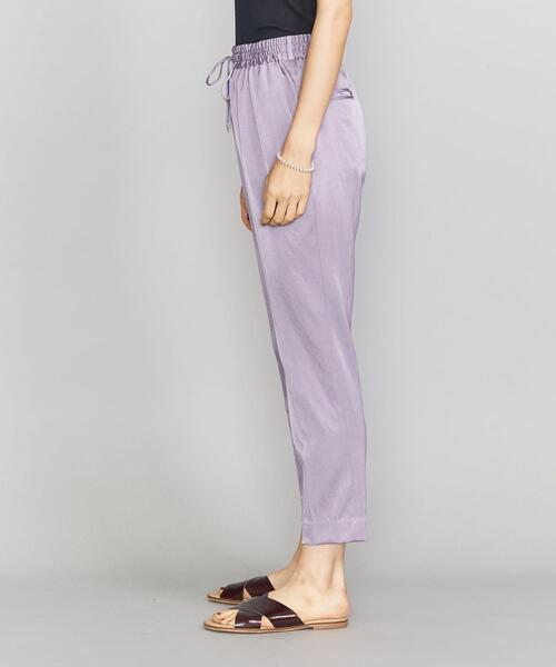 BEAUTY&YOUTH UNITED ARROWS（ビューティーアンドユースユナイテッドアローズ）の「BY サテンドローストリングパンツ2 -ウォッシャブル- ◆（その他パンツ・レディース・ブラウン/ベージュ/ライラック/ブラック・MEDIUM/SMALL/LARGE）」の16枚目の写真