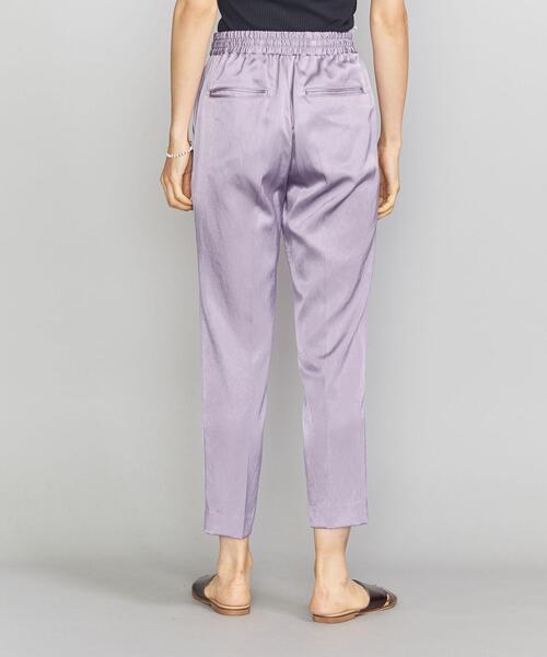 BEAUTY&YOUTH UNITED ARROWS（ビューティーアンドユースユナイテッドアローズ）の「BY サテンドローストリングパンツ2 -ウォッシャブル- ◆（その他パンツ・レディース・ブラウン/ベージュ/ライラック/ブラック・MEDIUM/SMALL/LARGE）」の17枚目の写真