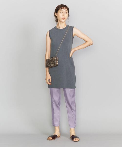 BEAUTY&YOUTH UNITED ARROWS（ビューティーアンドユースユナイテッドアローズ）の「BY サテンドローストリングパンツ2 -ウォッシャブル- ◆（その他パンツ・レディース・ブラウン/ベージュ/ライラック/ブラック・MEDIUM/SMALL/LARGE）」の19枚目の写真