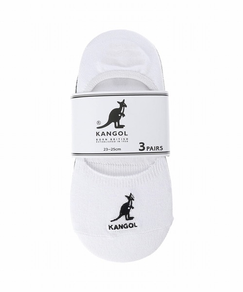 KANGOL（カンゴール）の「KANGOL　[WOMEN'S]インステップ 無地刺繍 3P（ソックス/靴下・レディース・ブラック/マルチ/ホワイト・WOMENS）」の8枚目の写真