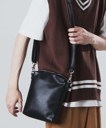 WEGO | WEGO/フェイクレザーフラットショルダーバッグ(ショルダーバッグ)