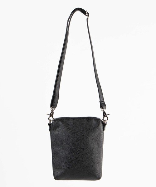 WEGO（ウィゴー）の「WEGO/フェイクレザーフラットショルダーバッグ（ショルダーバッグ・メンズ・ブラック/ブラック系その他・FREE）」の12枚目の写真