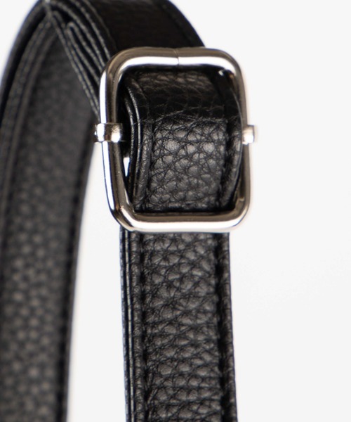 WEGO（ウィゴー）の「WEGO/フェイクレザーフラットショルダーバッグ（ショルダーバッグ・メンズ・ブラック/ブラック系その他・FREE）」の16枚目の写真