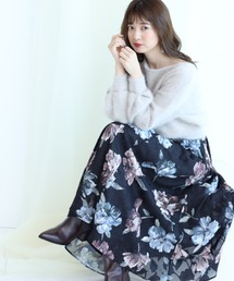 新品♡マイストラーダ フラワー花柄フレアスカート38M♡ジャスグリッティー② 新品♡マイストラーダ フラワー花柄フレアスカート38M♡ジャス