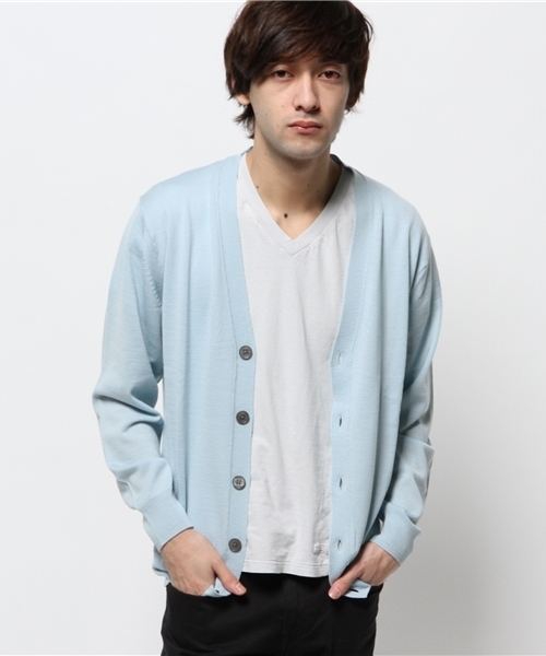 BEAUTY&YOUTH UNITED ARROWS（ビューティーアンドユースユナイテッドアローズ）の「BY イタリー ヤーン V カーディガン§◆（カーディガン/ボレロ・メンズ・ブラウン/ライトブルー/ブラック/グレー/ネイビー・LARGE/SMALL/MEDIUM/X-LARGE）」の15枚目の写真