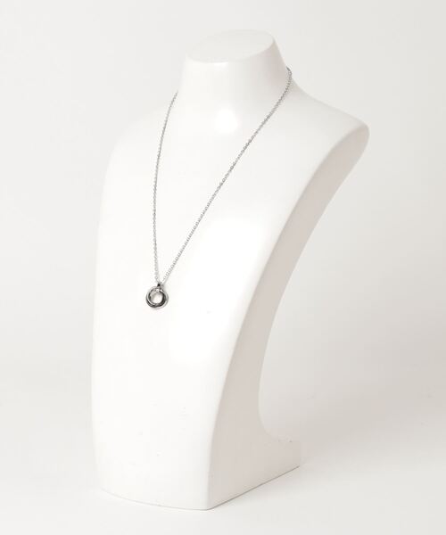 WEGO（ウィゴー）の「WEGO/ミニトリプルリングチェーンネックレス（ネックレス・メンズ・ブラック/ゴールド/ブルー/シルバー/ピンク・FREE）」の7枚目の写真