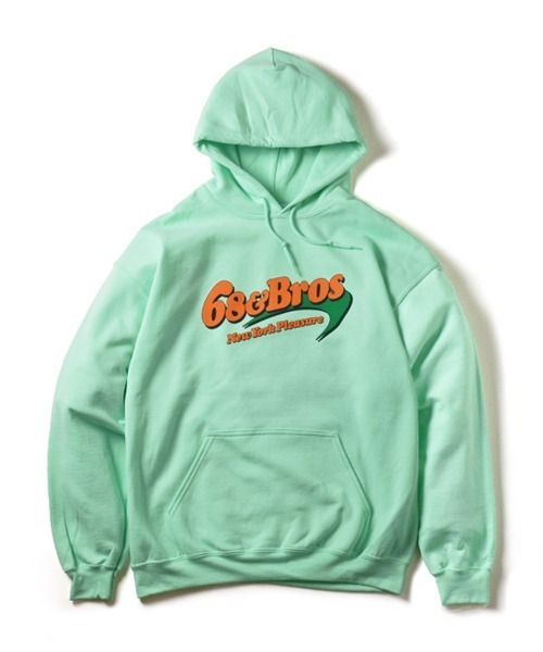 68&brothers（シックスティエイトアンドブラザーズ）の「Hooded Sweat "New York Pleasure"（パーカー・メンズ・ミント/サンドベージュ・LARGE/X-LARGE/MEDIUM/XX-LARGE）」の2枚目の写真