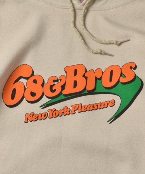 68&brothers（シックスティエイトアンドブラザーズ）の「Hooded Sweat "New York Pleasure"（パーカー・メンズ・ミント/サンドベージュ・LARGE/X-LARGE/MEDIUM/XX-LARGE）」の3枚目の写真