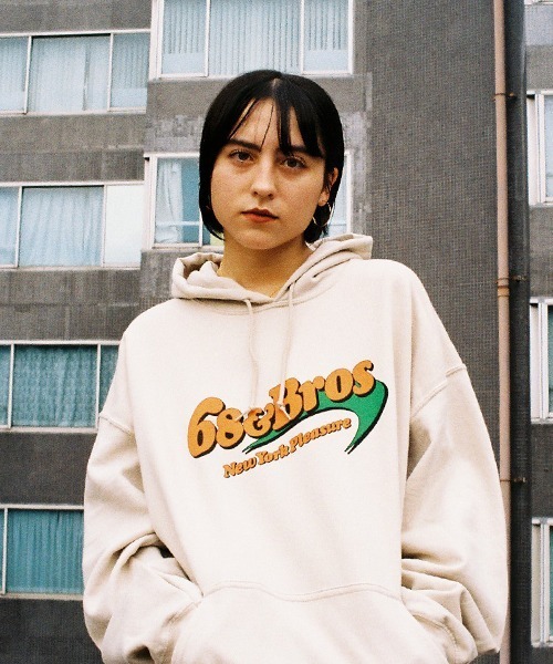 68&brothers（シックスティエイトアンドブラザーズ）の「Hooded Sweat "New York Pleasure"（パーカー・メンズ・ミント/サンドベージュ・LARGE/X-LARGE/MEDIUM/XX-LARGE）」の11枚目の写真