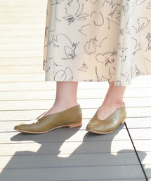 Ray BEAMS | MOHI / カーフ スリッポン(バレエシューズ)