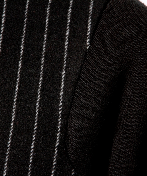 Another Edition（アナザーエディション）の「ニットハイネックストライプワンピース/AE KNIT HI/NC STRP OP◆（ワンピース・レディース・ネイビー/ブラック/グレー・ﾌﾘ-）」の12枚目の写真