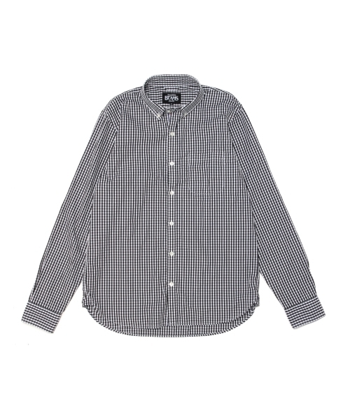 BEAMS(ビームス)の「BEAMS / ギンガムテープ ボタンダウンシャツ(シャツ/ブラウス・メンズ・ブラック/ブルー/パープル・SMALL/LARGE/MEDIUM/X-LARGE)」の4枚目の写真