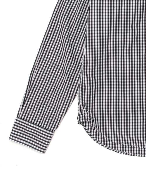 BEAMS(ビームス)の「BEAMS / ギンガムテープ ボタンダウンシャツ(シャツ/ブラウス・メンズ・ブラック/ブルー/パープル・SMALL/LARGE/MEDIUM/X-LARGE)」の8枚目の写真