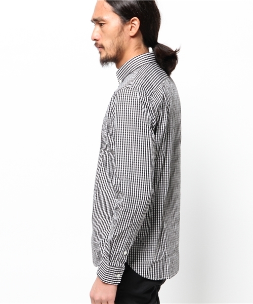 BEAMS(ビームス)の「BEAMS / ギンガムテープ ボタンダウンシャツ(シャツ/ブラウス・メンズ・ブラック/ブルー/パープル・SMALL/LARGE/MEDIUM/X-LARGE)」の17枚目の写真