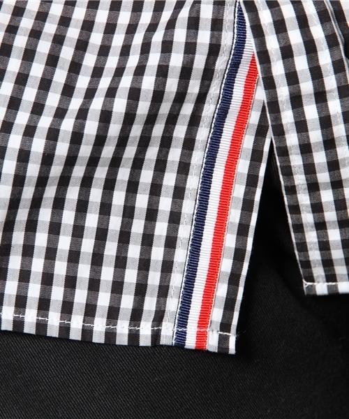 BEAMS(ビームス)の「BEAMS / ギンガムテープ ボタンダウンシャツ(シャツ/ブラウス・メンズ・ブラック/ブルー/パープル・SMALL/LARGE/MEDIUM/X-LARGE)」の11枚目の写真