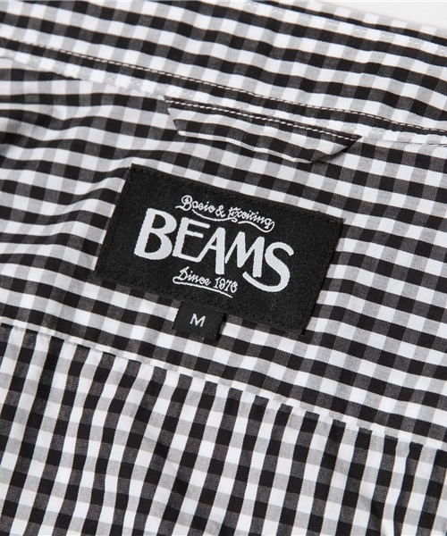 BEAMS(ビームス)の「BEAMS / ギンガムテープ ボタンダウンシャツ(シャツ/ブラウス・メンズ・ブラック/ブルー/パープル・SMALL/LARGE/MEDIUM/X-LARGE)」の12枚目の写真