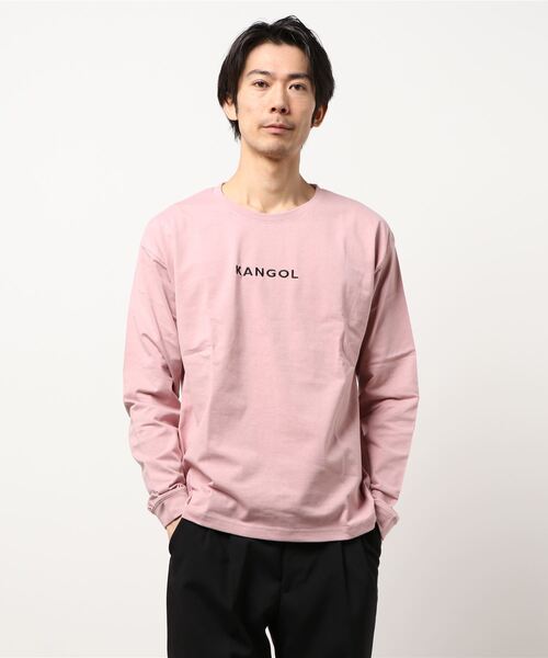 KANGOL（カンゴール）の「【完売】《KANGOL》天竺 バックプリント ロングTシャツ（Tシャツ/カットソー・メンズ・ブラック/オフホワイト/グリーン/ピンク/ブルー/ベージュ・LL/M/L/4L/6L/3L/5L）」の6枚目の写真