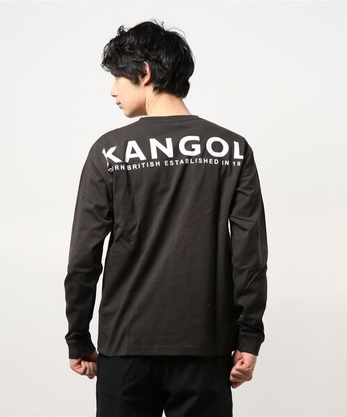 KANGOL（カンゴール）の「【完売】《KANGOL》天竺 バックプリント ロングTシャツ（Tシャツ/カットソー・メンズ・ブラック/オフホワイト/グリーン/ピンク/ブルー/ベージュ・LL/M/L/4L/6L/3L/5L）」の8枚目の写真