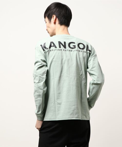 KANGOL（カンゴール）の「【完売】《KANGOL》天竺 バックプリント ロングTシャツ（Tシャツ/カットソー・メンズ・ブラック/オフホワイト/グリーン/ピンク/ブルー/ベージュ・LL/M/L/4L/6L/3L/5L）」の10枚目の写真