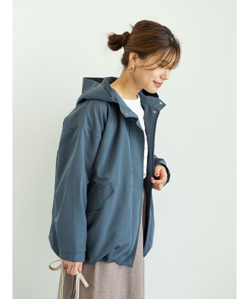 Green　Parks（グリーンパークス）の「ショートマンパ＊（マウンテンパーカー・レディース・ライトカーキ/アイボリー/ベージュ/ネイビー・FREE）」の16枚目の写真