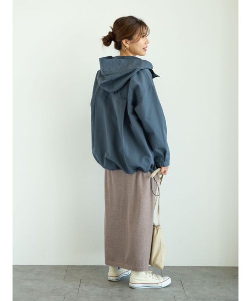 Green　Parks（グリーンパークス）の「ショートマンパ＊（マウンテンパーカー・レディース・ライトカーキ/アイボリー/ベージュ/ネイビー・FREE）」の13枚目の写真