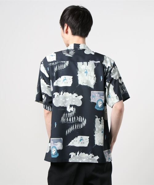 アズマ×リョウジヤマダ　シャツ　0　ブラック　アロハシャツ Azuma.（アズマ）の「Azuma. × RYOJI YAMADA ALOHA SHIRT (21SH