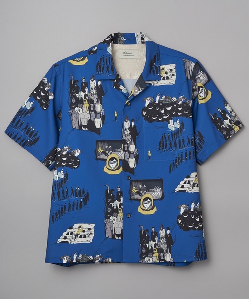 アズマ×リョウジヤマダ　シャツ　0　ブラック　アロハシャツ Azuma.（アズマ）の「Azuma. × RYOJI YAMADA ALOHA SHIRT (21SH