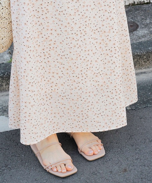 Crisp yours(クリスプユアーズ)の「フロートフレアスカート(スカート・レディース・ブラウン/アイボリー・FREE)」の16枚目の写真