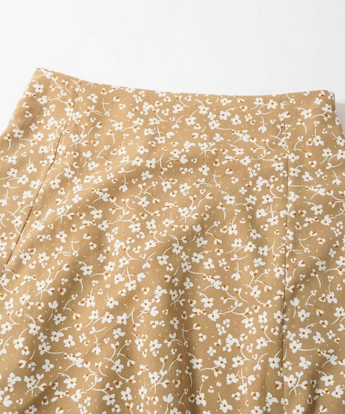 Crisp yours(クリスプユアーズ)の「フロートフレアスカート(スカート・レディース・ブラウン/アイボリー・FREE)」の11枚目の写真