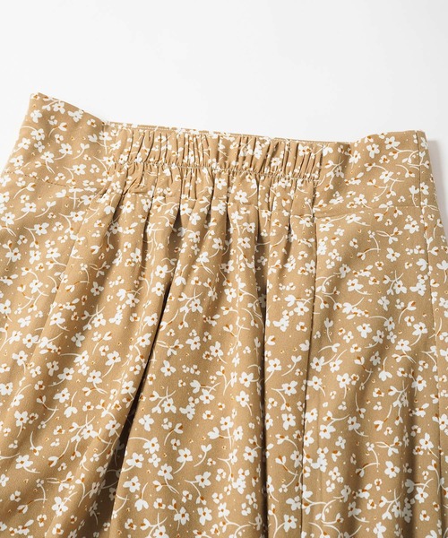 Crisp yours(クリスプユアーズ)の「フロートフレアスカート(スカート・レディース・ブラウン/アイボリー・FREE)」の5枚目の写真