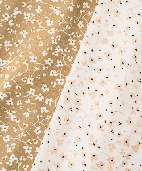 Crisp yours(クリスプユアーズ)の「フロートフレアスカート(スカート・レディース・ブラウン/アイボリー・FREE)」の14枚目の写真