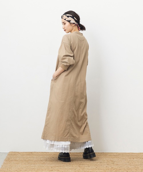 khakito(カーキト)の「チャイナロングガウン(ワンピース・レディース・ライトグレー/ライトカーキ/ライトベージュ・FREE)」の22枚目の写真