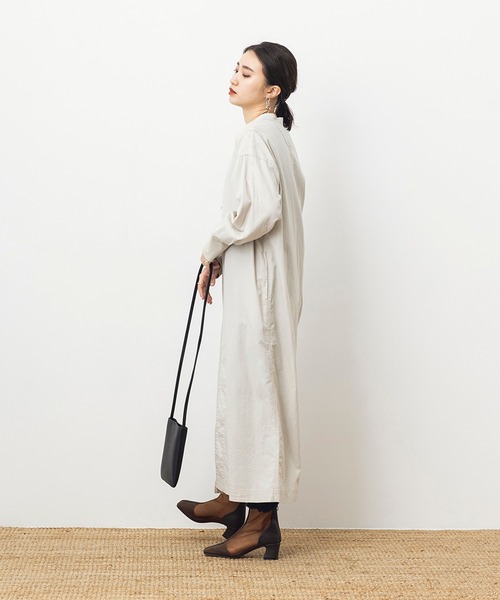 khakito(カーキト)の「チャイナロングガウン(ワンピース・レディース・ライトグレー/ライトカーキ/ライトベージュ・FREE)」の8枚目の写真