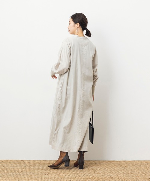 khakito(カーキト)の「チャイナロングガウン(ワンピース・レディース・ライトグレー/ライトカーキ/ライトベージュ・FREE)」の9枚目の写真