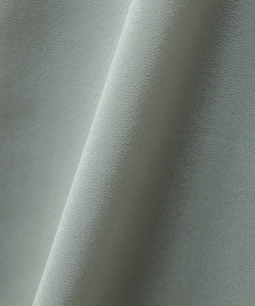 n'ee-ne（ネーネ）の「サテンワンピース+テレコインナー　セット（ワンピース・レディース・ベージュ/ブルー/グリーン/ネイビー・M）」の15枚目の写真