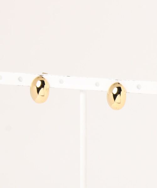 ADAM ET ROPE'（アダムエロペ）の「【LES BIJOUX】オーブオーバルピアス（ピアス（両耳用）・レディース・ゴールド/シルバー・FREE）」の4枚目の写真