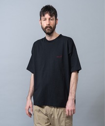 MR.OLIVE | 16/1 ヘビーコットン天竺 / 刺繍ロゴ Tシャツ(Tシャツ/カットソー)