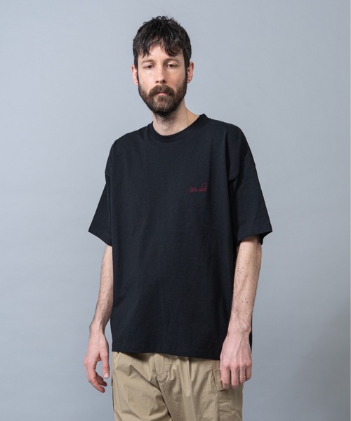 MR.OLIVE（ミスターオリーブ）の「16/1 ヘビーコットン天竺 / 刺繍ロゴ Tシャツ（Tシャツ/カットソー・メンズ・ブラック系その他/ホワイト系その他2/ブラック系その他2/ホワイト系その他・MEDIUM/X-LARGE/LARGE）」の4枚目の写真