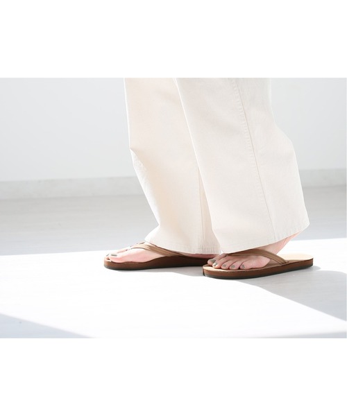 RAINBOW SANDALS（レインボーサンダル）の「【RAINBOW SANDALS】SANDALS SINGLE LAYER：別注サンダル◆（サンダル・レディース・ベージュ・SMALL/MEDIUM/LARGE）」の2枚目の写真