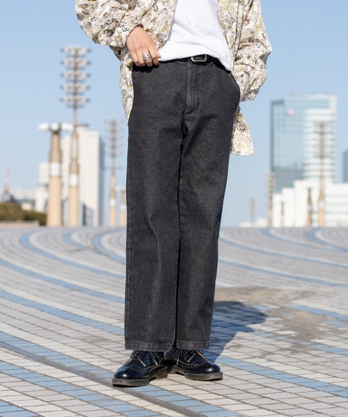 kutir（クティール）の「ルーズフィットストレートパンツ（その他パンツ・メンズ・ブラック/グレー/サックスブルー/ネイビー・SMALL/MEDIUM/LARGE）」の13枚目の写真