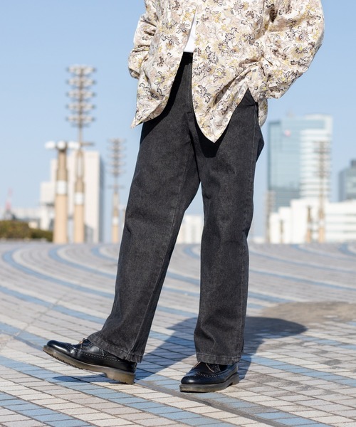 kutir（クティール）の「ルーズフィットストレートパンツ（その他パンツ・メンズ・ブラック/グレー/サックスブルー/ネイビー・SMALL/MEDIUM/LARGE）」の17枚目の写真