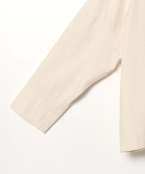 BEAMS LIGHTS（ビームスライツ）の「BEAMS LIGHTS / OX Vネック ブルゾン（ブルゾン・レディース・ホワイト系その他5/ネイビー・ONE SIZE）」の8枚目の写真