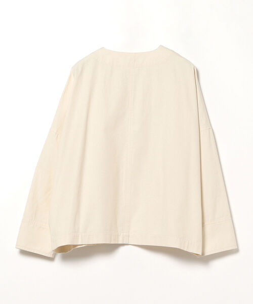 BEAMS LIGHTS（ビームスライツ）の「BEAMS LIGHTS / OX Vネック ブルゾン（ブルゾン・レディース・ホワイト系その他5/ネイビー・ONE SIZE）」の11枚目の写真