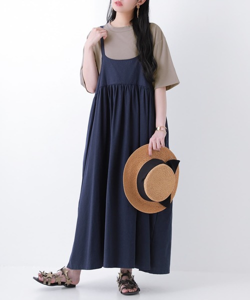 n'OrLABEL(ノアールレーベル)の「『モックネック×ラウンドヘムTシャツ』(Tシャツ/カットソー・レディース・ブラウン/オフホワイト/ブラック/パープル/チャコール/ライトカーキ/グレイッシュベージュ・2/1)」の17枚目の写真