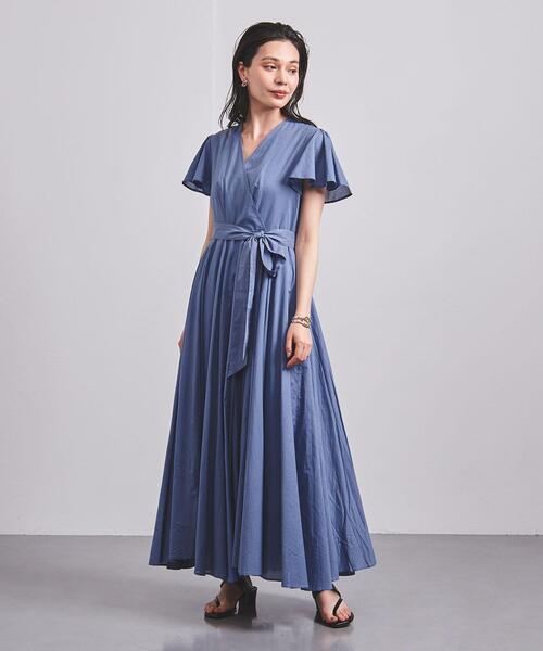 MARIHA（マリハ）の「＜MARIHA（マリハ）＞MADEM ラップ ショートスリーブ ワンピース◆（ワンピース・レディース・ネイビー/コバルトブルー・38/36）」の6枚目の写真