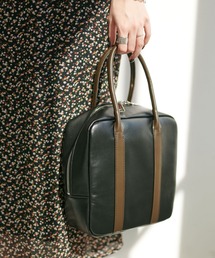 TINA：JOJUN | バイカラースクエアバッグ TINA：JOJUN(ハンドバッグ)